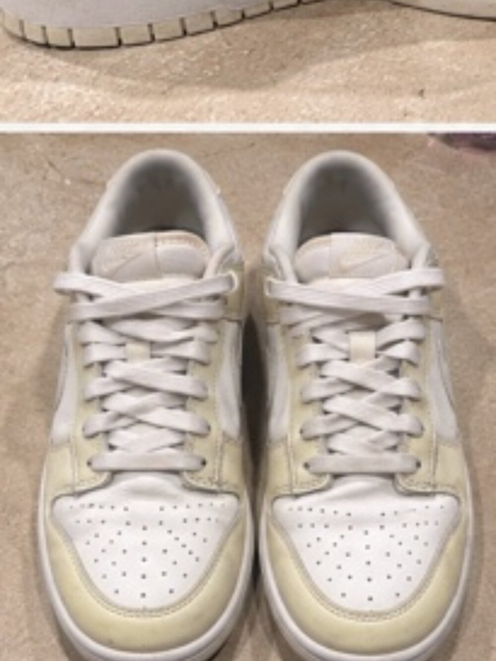 Nike Dunk Low Men’s Size 8 Cream Off White Sneakers